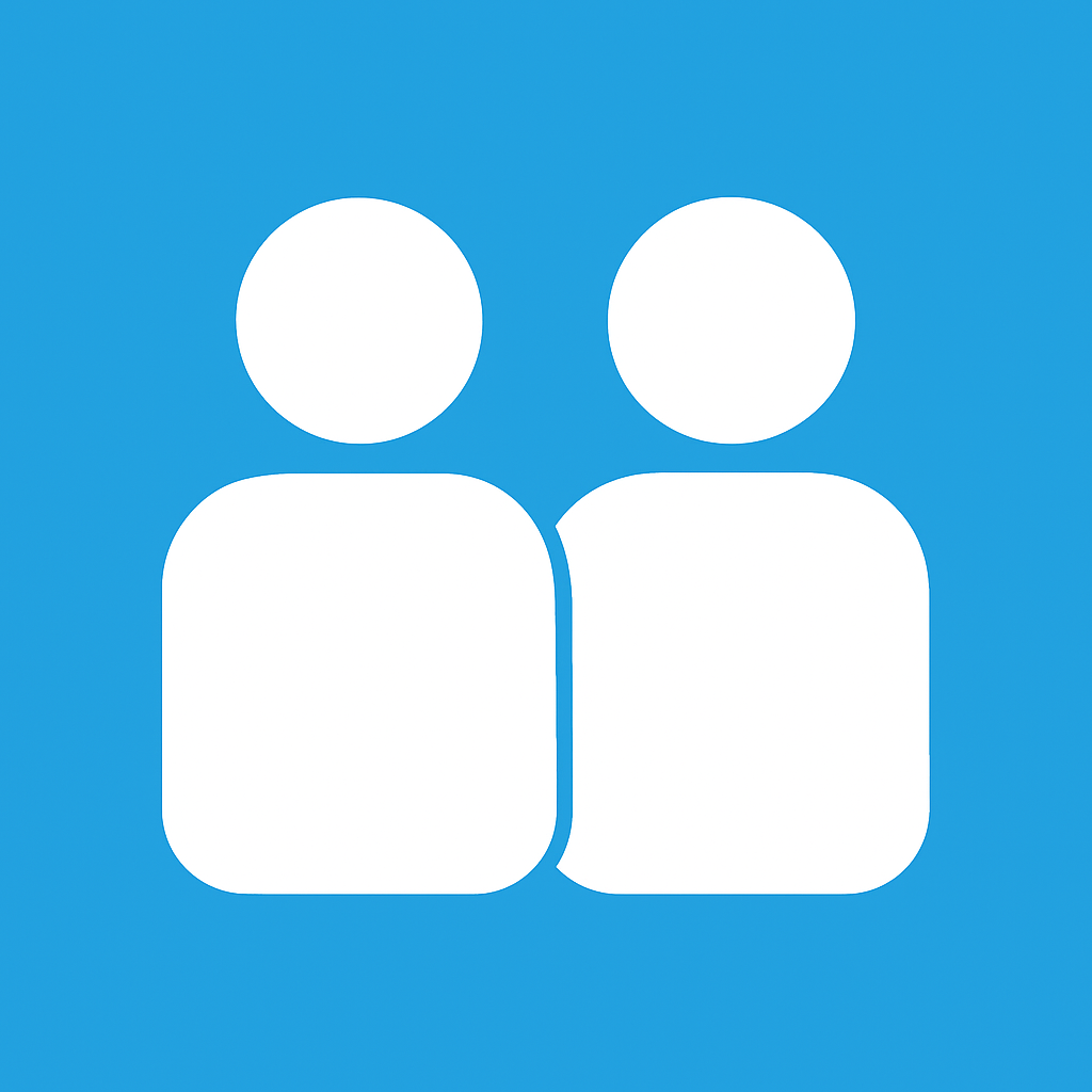 Icona che mostra 2 persone assistite